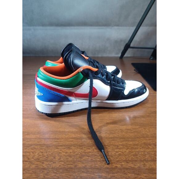 Jordan 1 Low Multi colour (Blue, Green, Red, Black) SE size 8 US 23 JORDAN - Picture 9 of 13